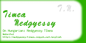 timea medgyessy business card